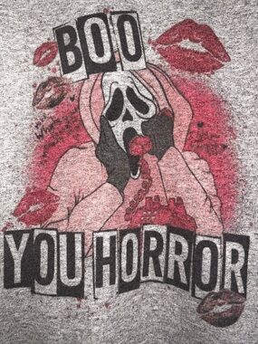 Boo You Horror Graphic Tee - Pink & Black